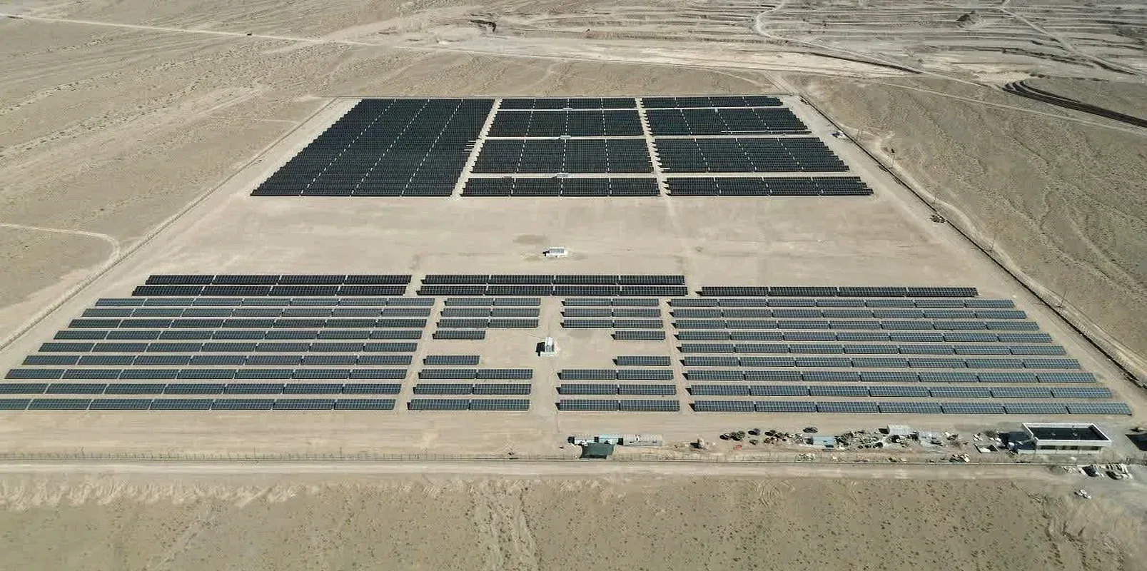 Construction of a solar power plant