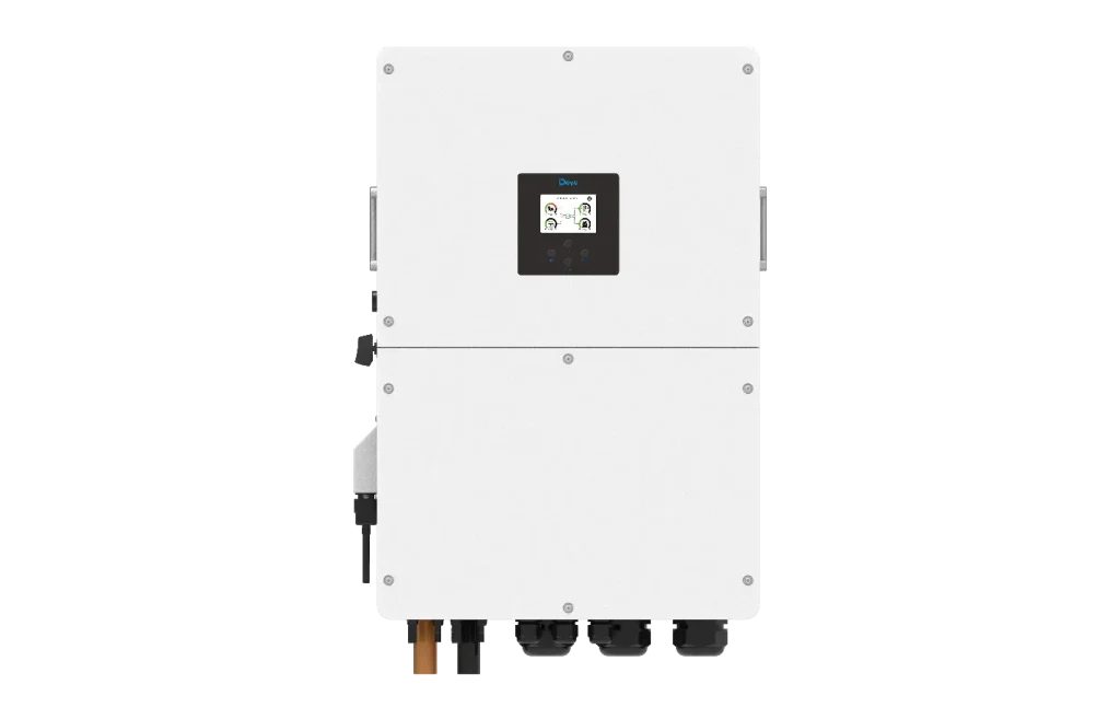 محصولات سانتکس - اینورتر هیبریدی خورشیدی 30 کیلووات HV سه فاز DeYe مدل SUN-30K-SG01HP3-EU-BM3