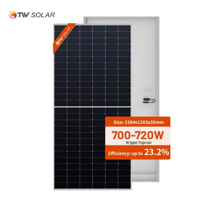 محصولات سانتکس - پنل خورشیدی مدل TWMNH 66HD720-720W برند TW Soalr
